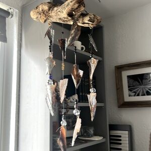 Driftwood and shell art